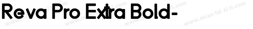 Reva Pro Extra Bold字体转换
